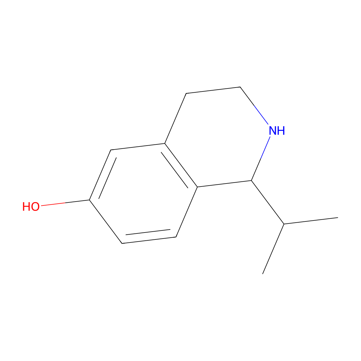 1-(Propan-2-yl)-1,2,3,4-tetrahydroisoquinolin-6-ol molecular structure, CAS 1501149-88-7