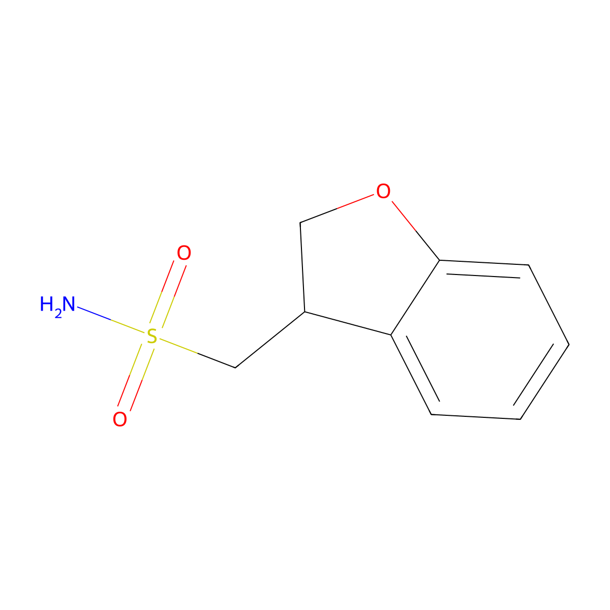 (2,3-Dihydrobenzofuran-3-yl)methanesulfonamide molecular structure, CAS 1501172-33-3