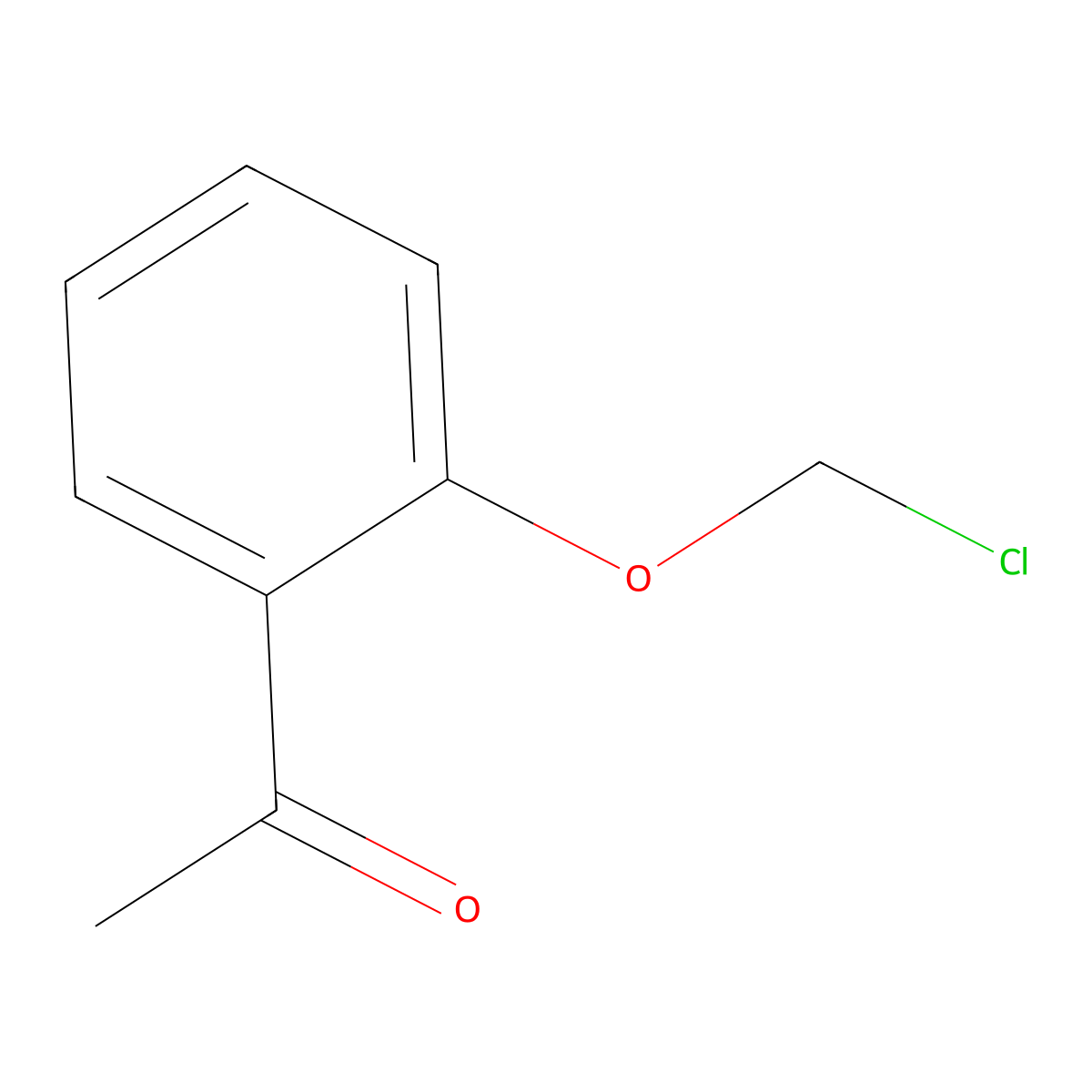 1-[2-(Chloromethoxy)phenyl]ethan-1-one molecular structure, CAS 1501251-00-8