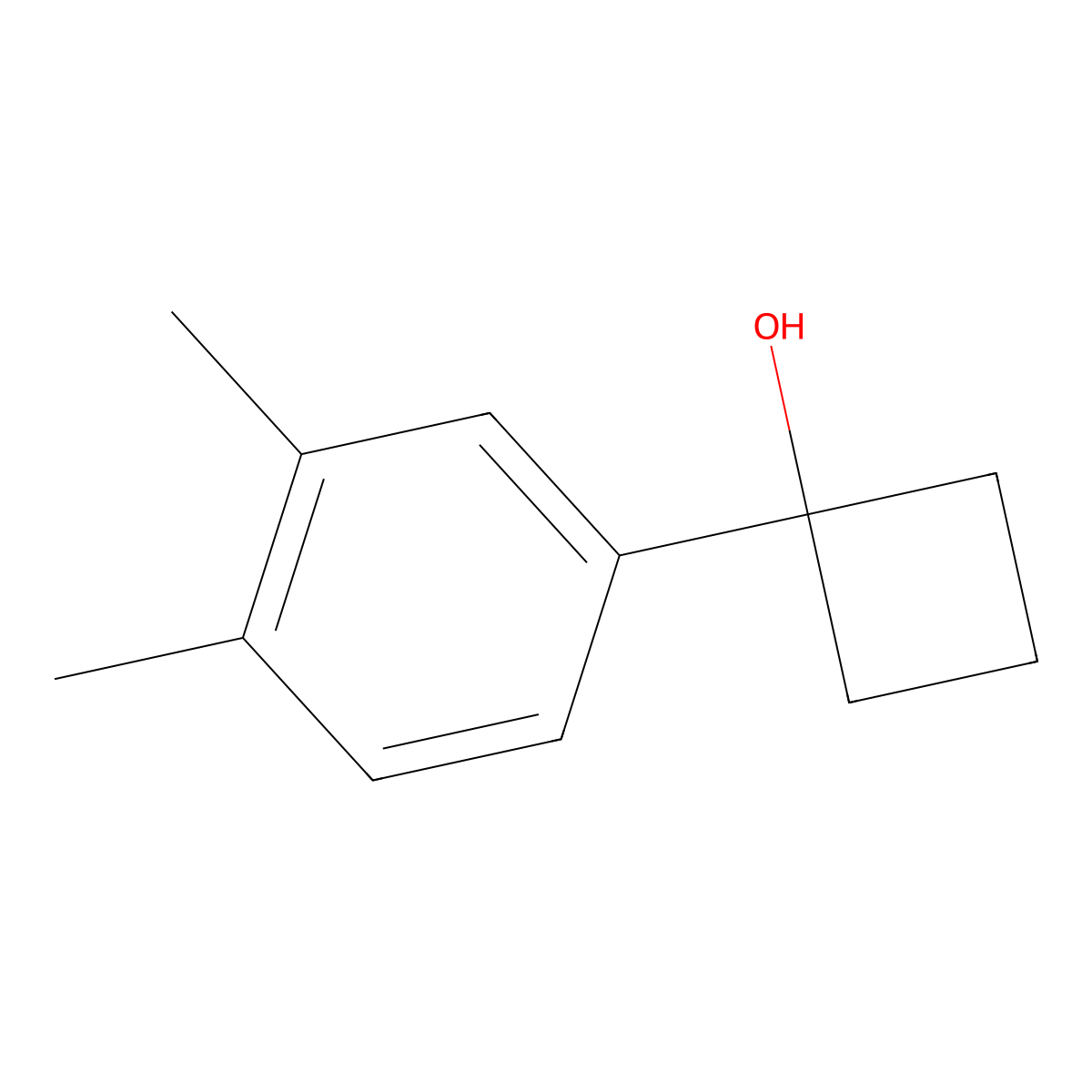 1-(3,4-Dimethylphenyl)cyclobutanol molecular structure, CAS 1501269-53-9