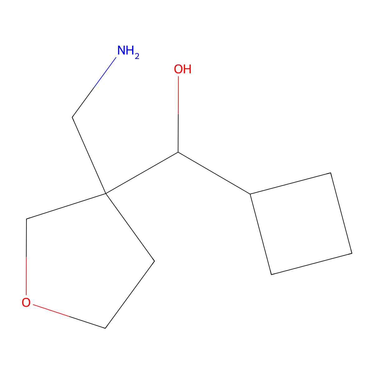 [3-(Aminomethyl)oxolan-3-yl](cyclobutyl)methanol molecular structure, CAS 1501271-71-1
