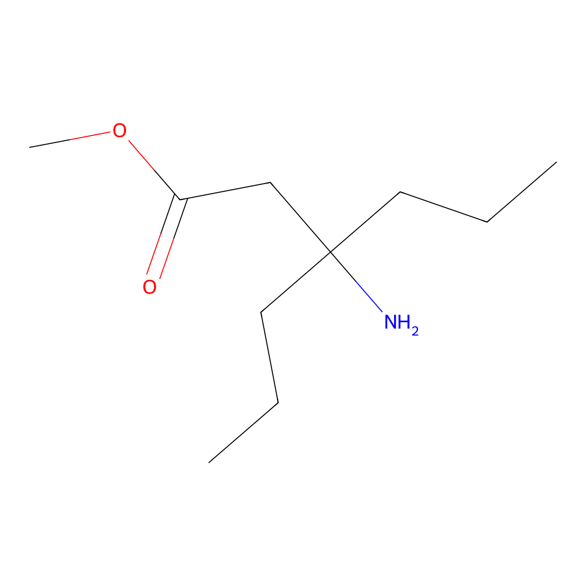 Methyl 3-amino-3-propylhexanoate molecular structure, CAS 1501294-82-1