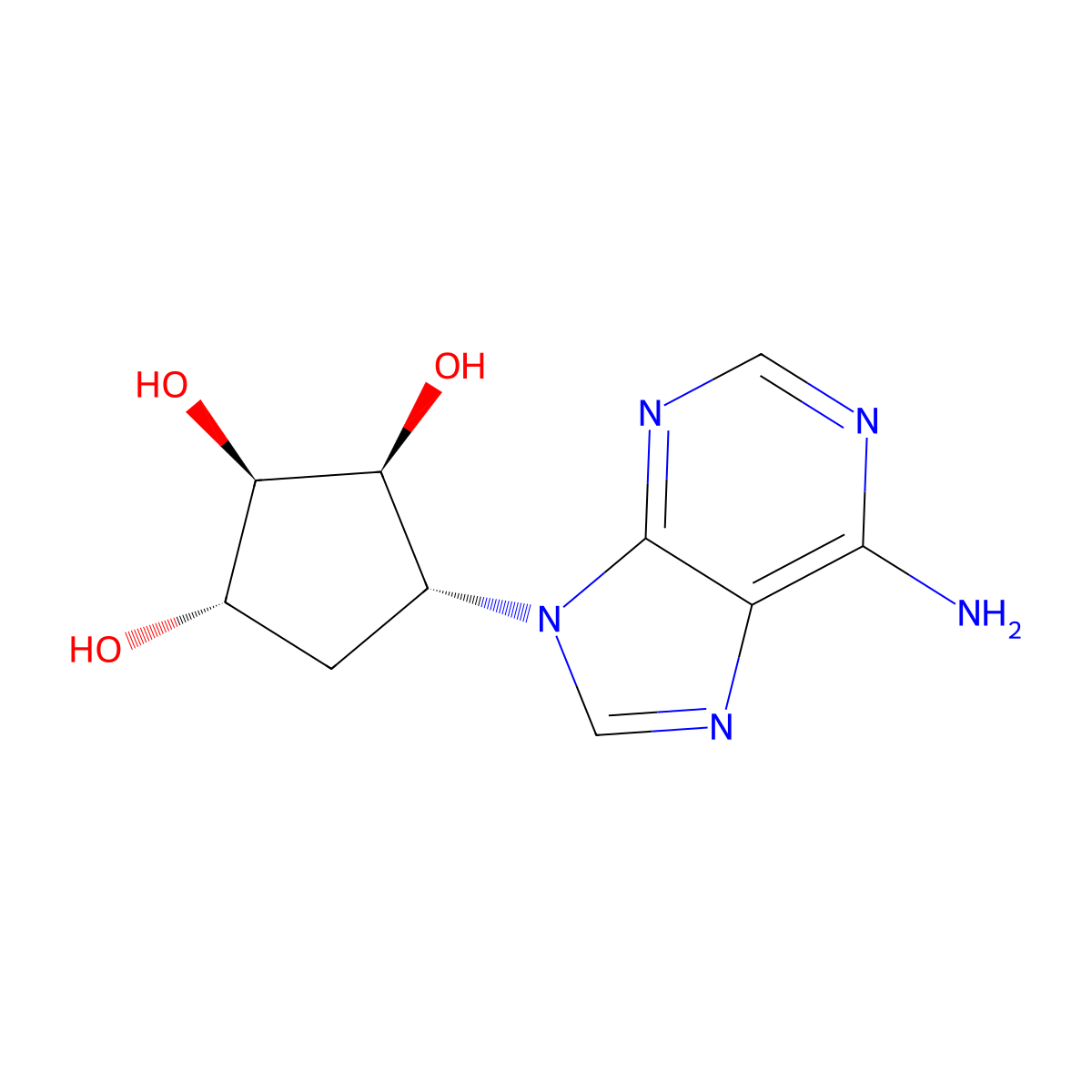 5'-Noraristeromycin molecular structure, CAS 150132-22-2