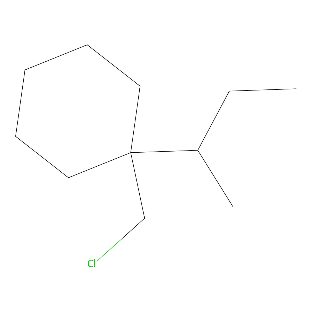 1-(Butan-2-YL)-1-(chloromethyl)cyclohexane molecular structure, CAS 1501327-10-1