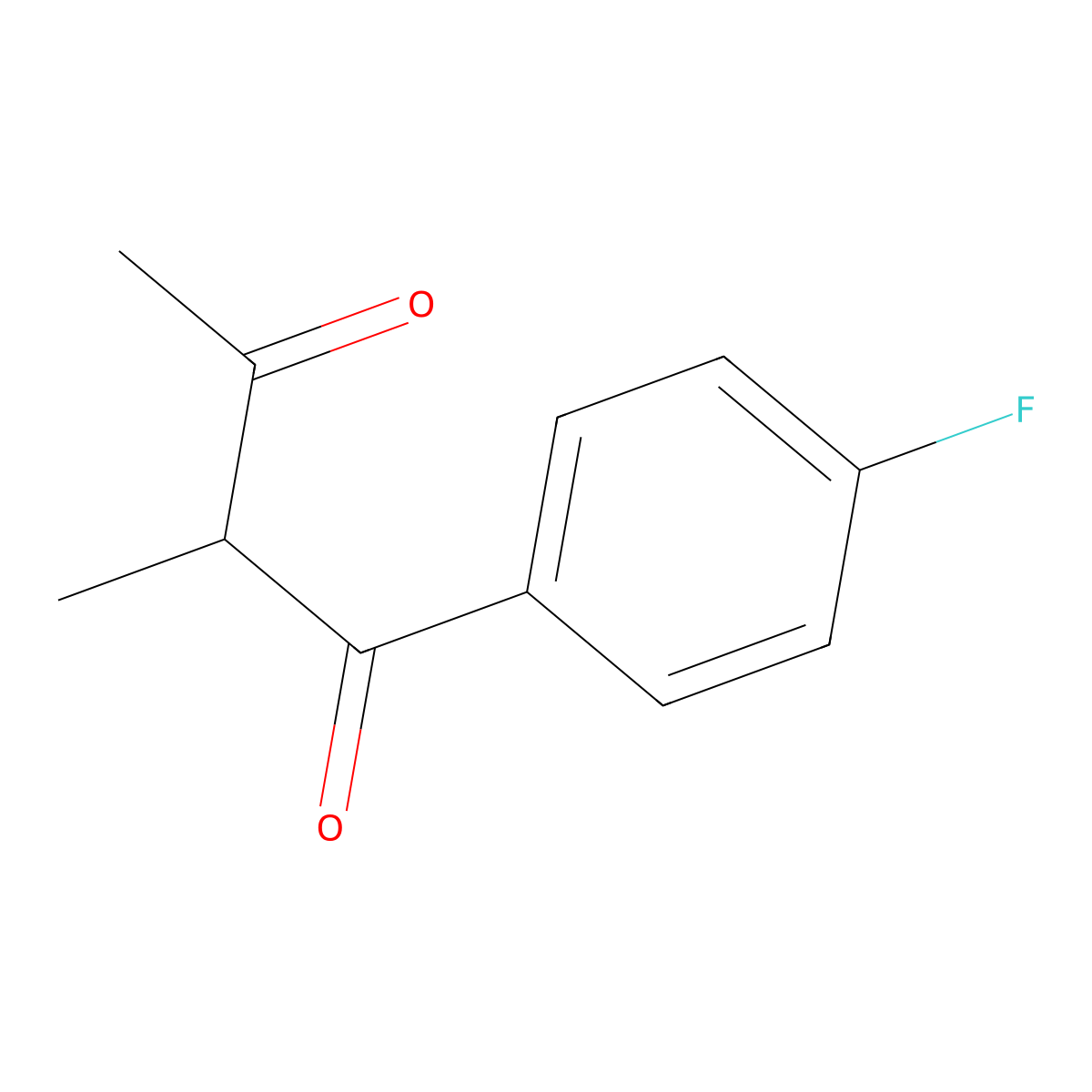 1-(4-Fluorophenyl)-2-methylbutane-1,3-dione molecular structure, CAS 1501332-09-7