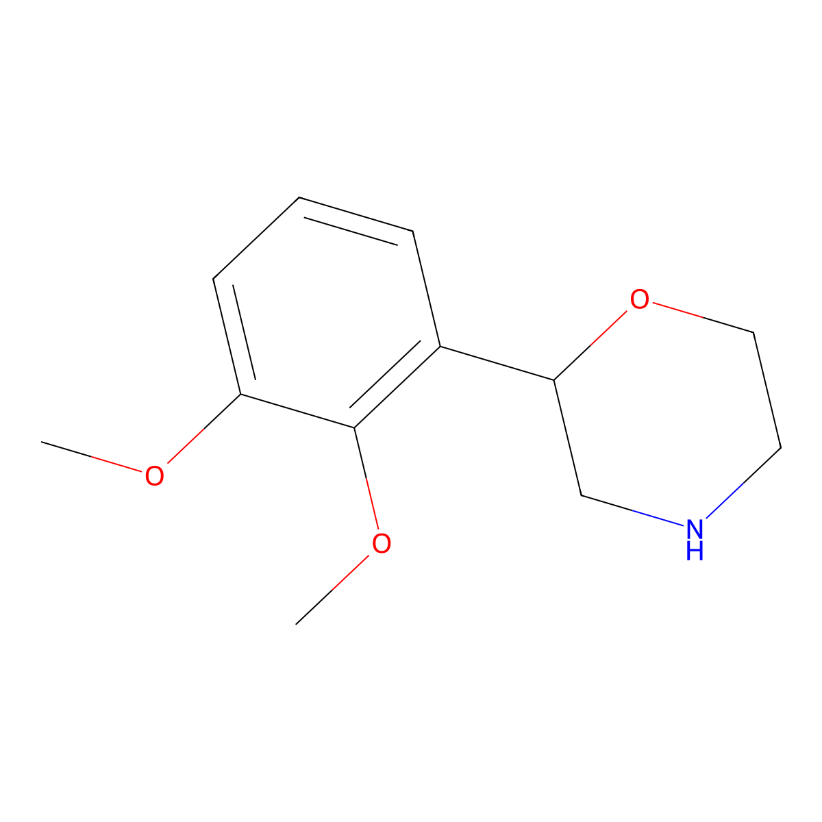 2-(2,3-Dimethoxyphenyl)morpholine molecular structure, CAS 1501353-34-9