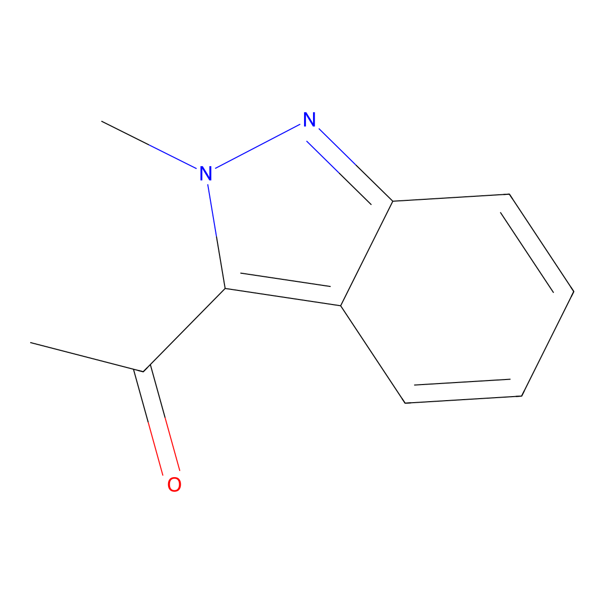 1-(2-Methyl-2H-indazol-3-yl)ethan-1-one molecular structure, CAS 1501378-54-6