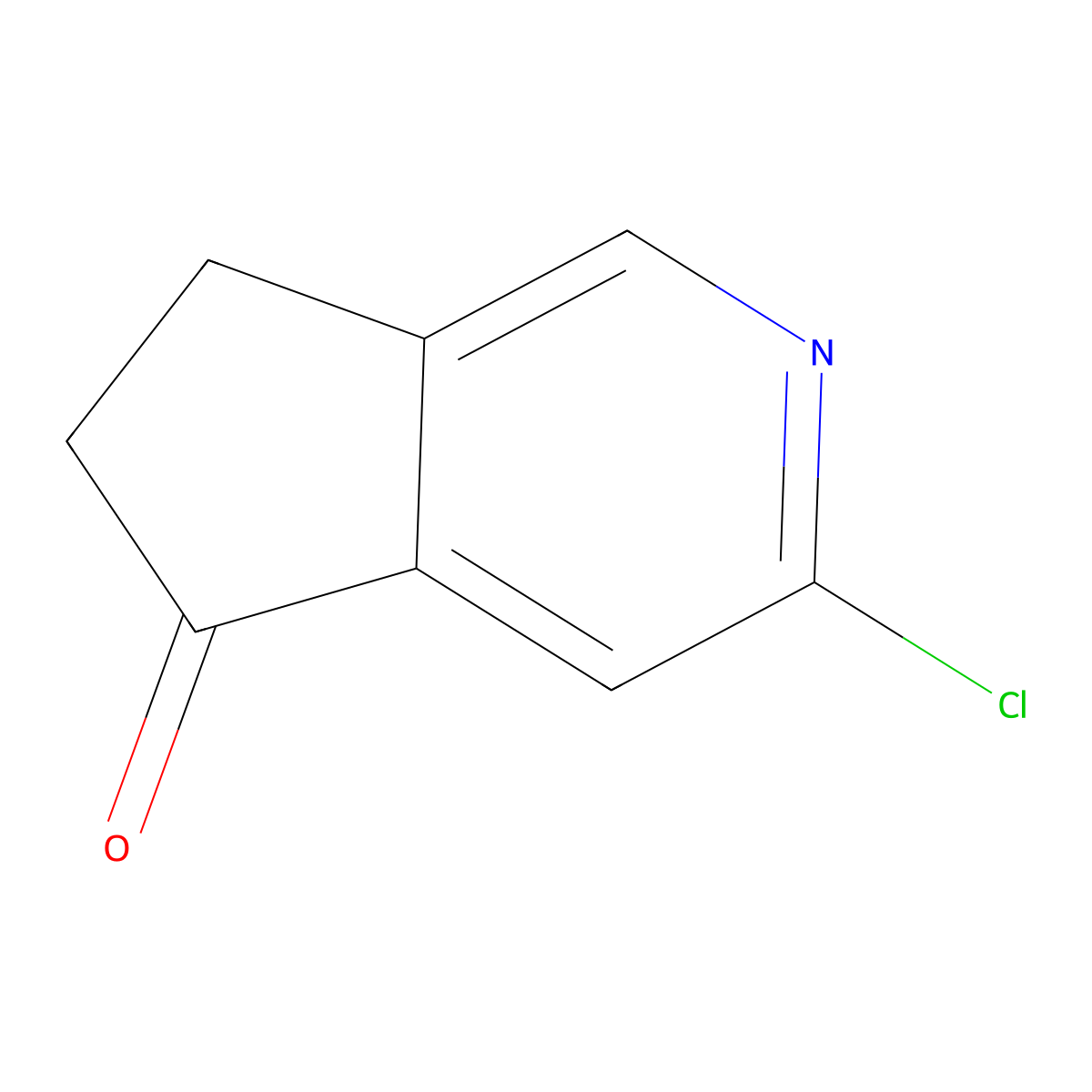 3-chloro-5H,6H,7H-cyclopenta[c]pyridin-5-one molecular structure, CAS 1501390-51-7