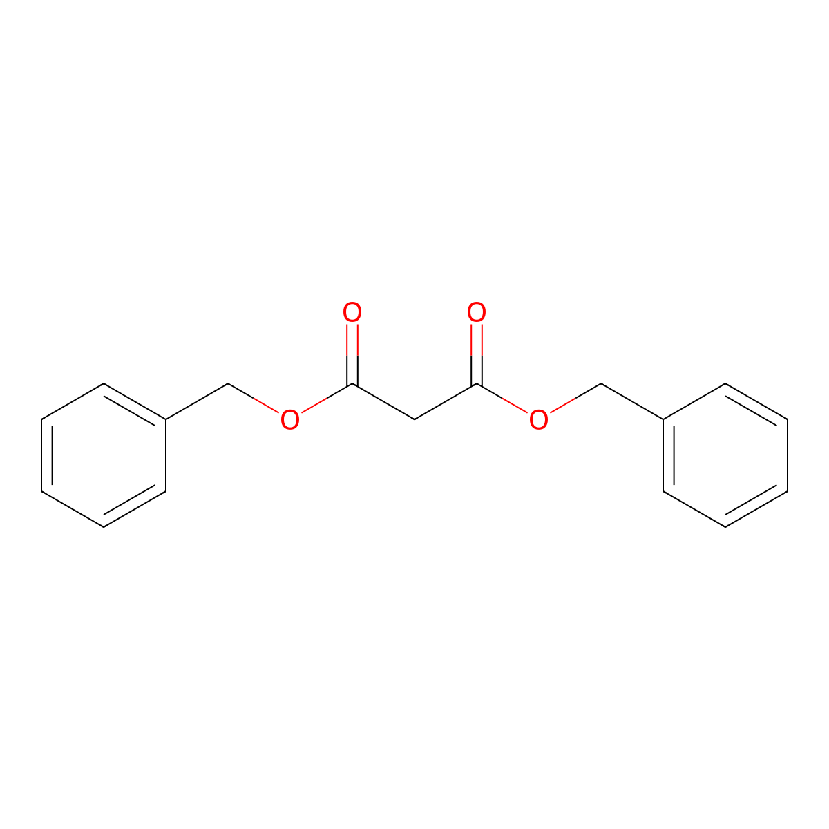Dibenzyl malonate molecular structure, CAS 15014-25-2
