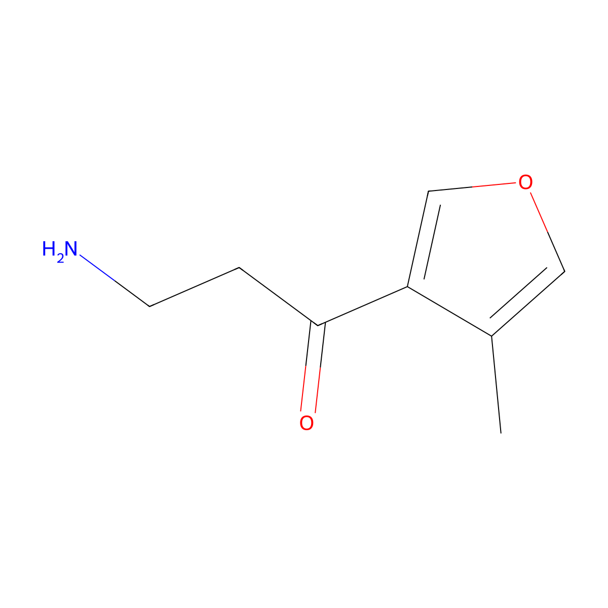 3-Amino-1-(4-methylfuran-3-yl)propan-1-one molecular structure, CAS 1501405-90-8