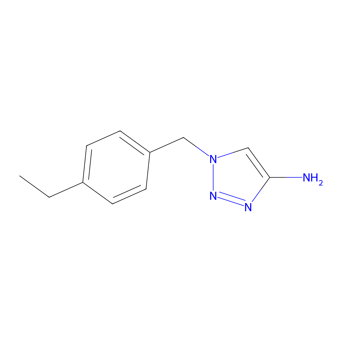 1-(4-Ethylbenzyl)-1h-1,2,3-triazol-4-amine molecular structure, CAS 1501433-64-2