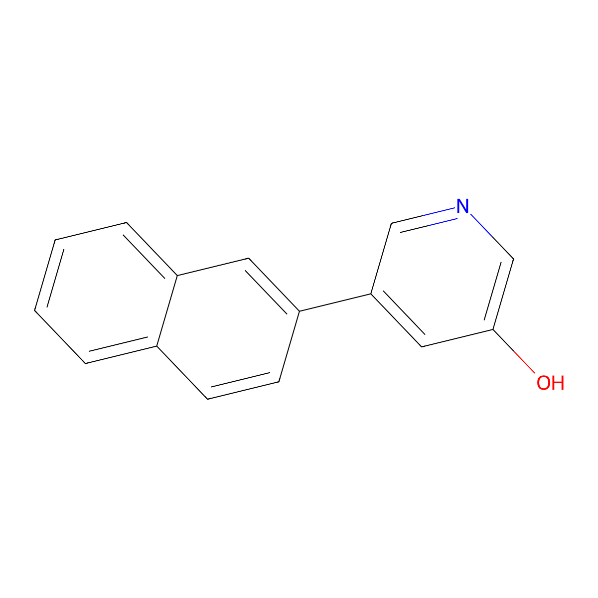 5-(Naphthalen-2-yl)pyridin-3-ol molecular structure, CAS 150145-22-5