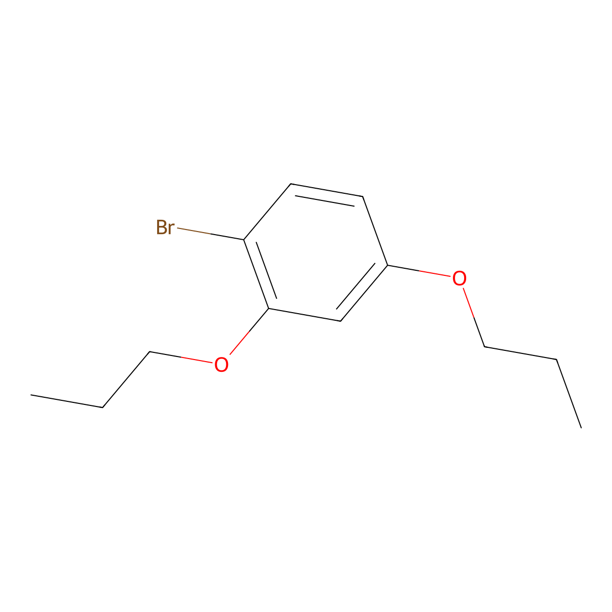 1-Bromo-2,4-dipropoxybenzene molecular structure, CAS 150145-24-7