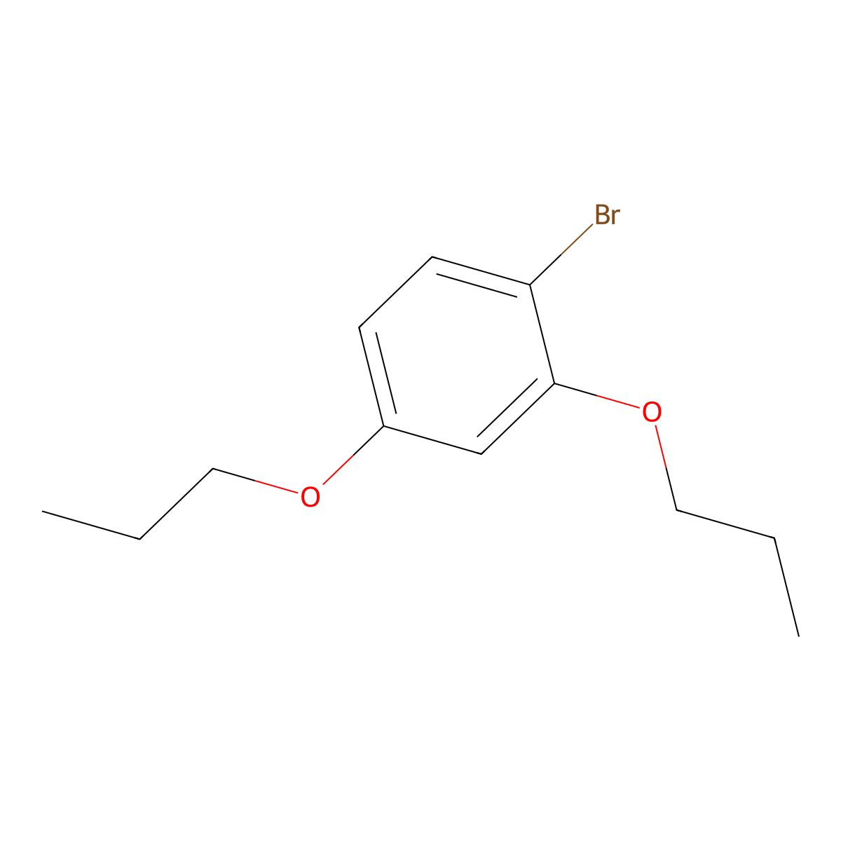 1-Bromo-2,4-dipropoxybenzene molecular structure, CAS 150145-24-7