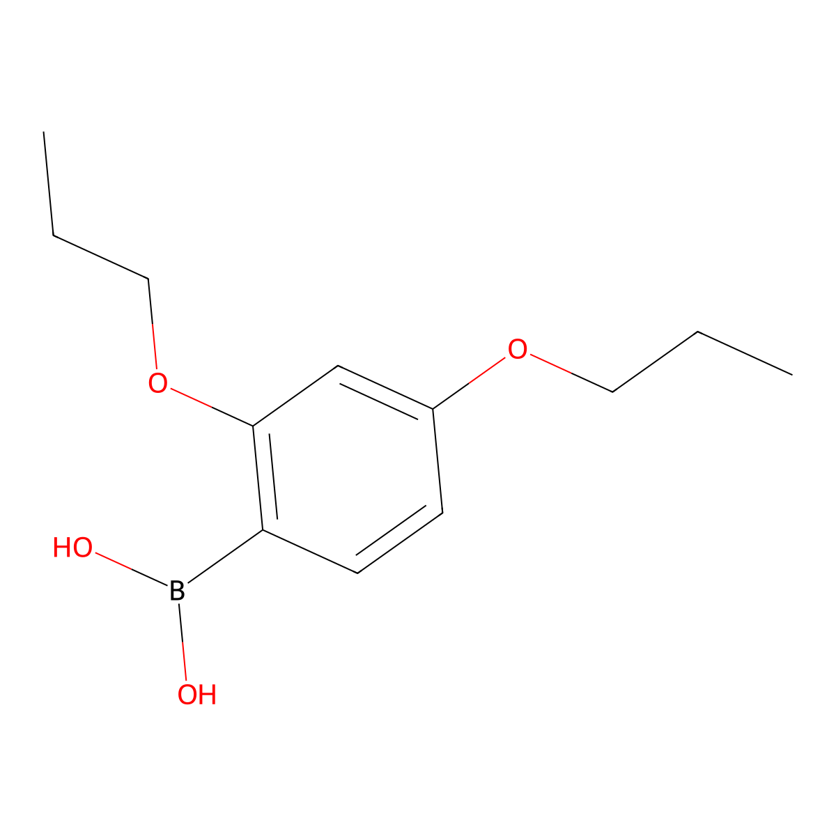 (2,4-Dipropoxyphenyl)boronic acid molecular structure, CAS 150145-25-8