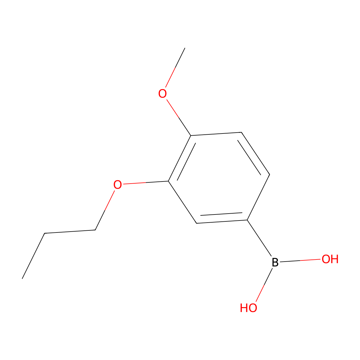(4-Methoxy-3-propoxyphenyl)boronic acid molecular structure, CAS 150145-31-6