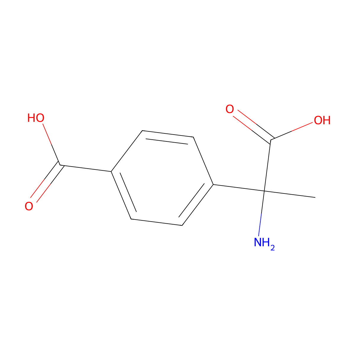 (S)-alpha-methyl-4-carboxyphenylglycine molecular structure, CAS 150145-89-4