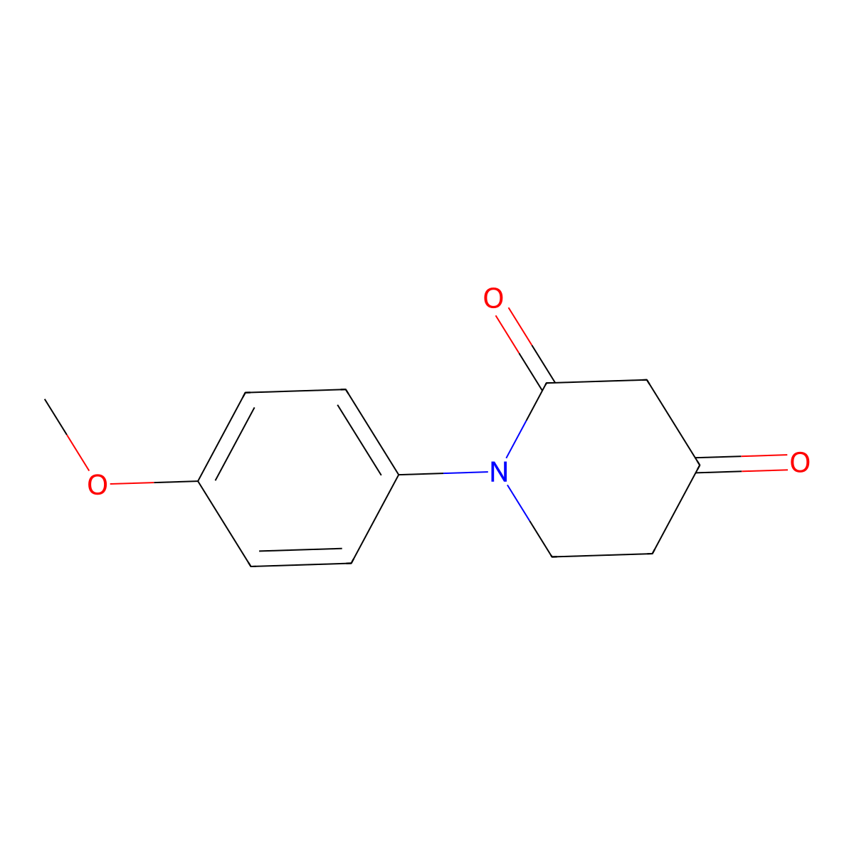 1-(4-Methoxyphenyl)piperidine-2,4-dione molecular structure, CAS 1501470-25-2