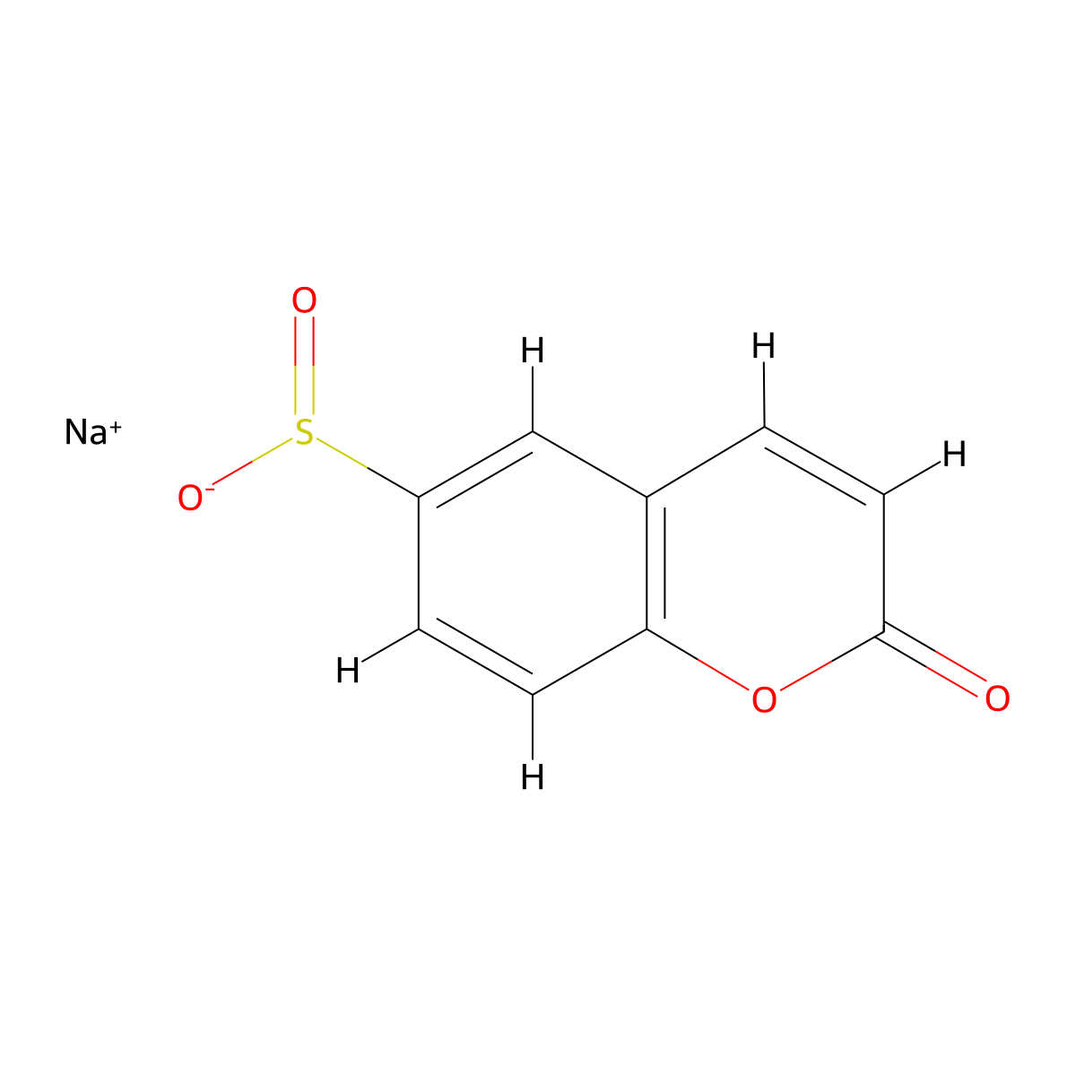 Sodium 2-oxo-2H-chromene-6-sulfinate molecular structure, CAS 1501480-56-3
