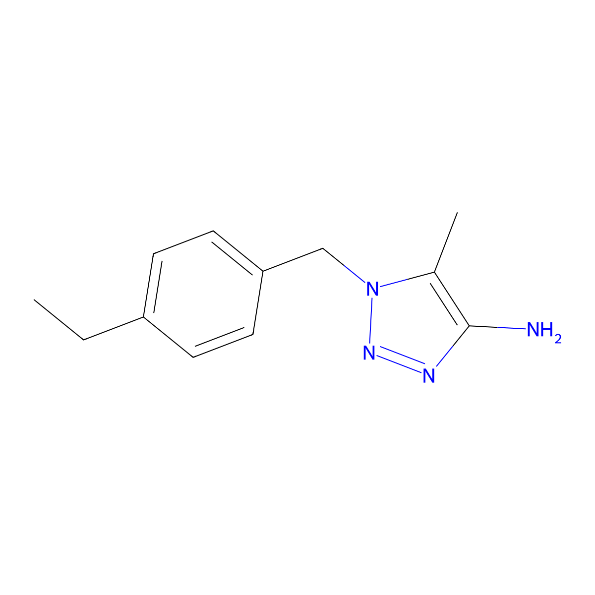 1-[(4-ethylphenyl)methyl]-5-methyl-1H-1,2,3-triazol-4-amine molecular structure, CAS 1501481-54-4