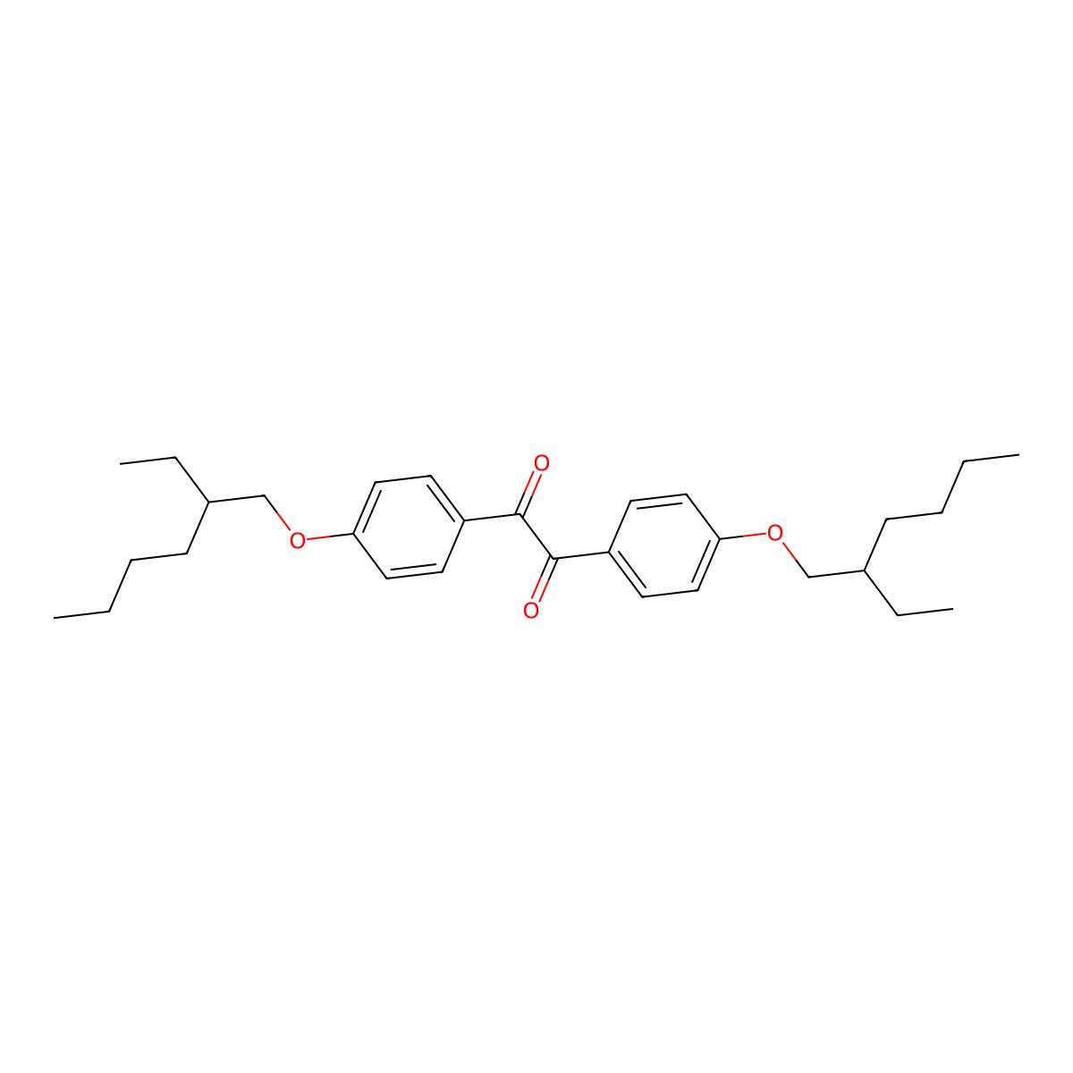 1,2-Bis(4-((2-ethylhexyl)oxy)phenyl)ethane-1,2-dione molecular structure, CAS 150149-11-4