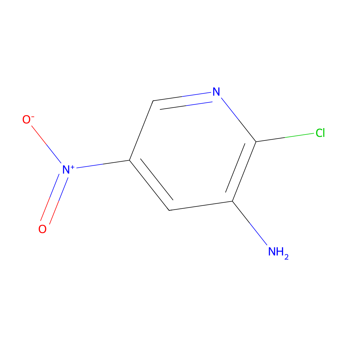 3-Amino-2-chloro-5-nitropyridine molecular structure, CAS 1501531-60-7