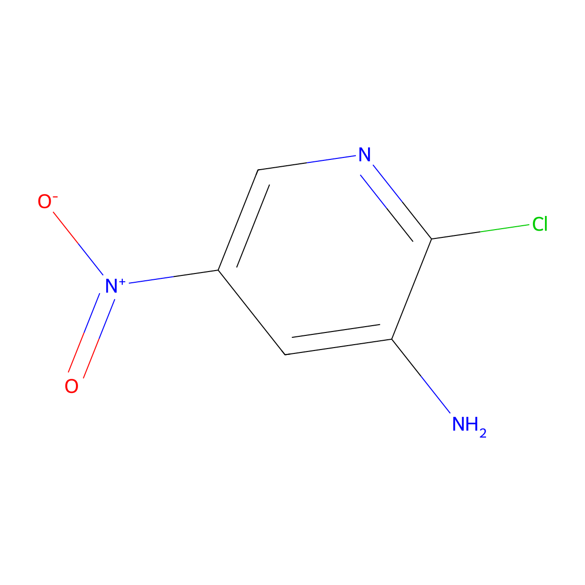 3-Amino-2-chloro-5-nitropyridine molecular structure, CAS 1501531-60-7