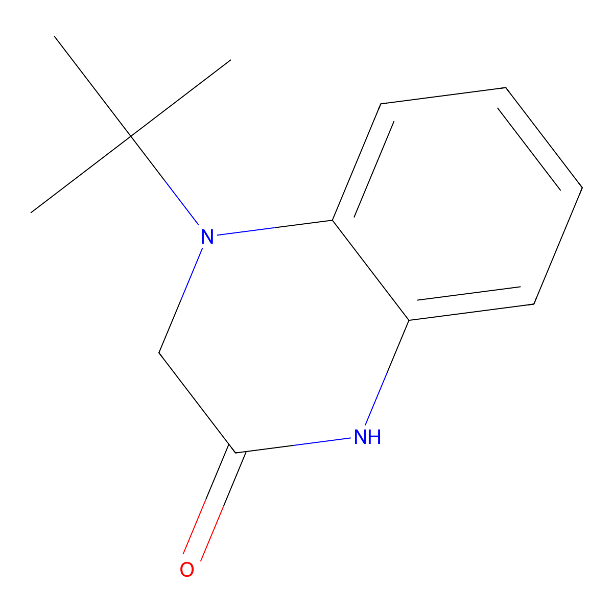4-Tert-butyl-1,2,3,4-tetrahydroquinoxalin-2-one molecular structure, CAS 1501539-47-4