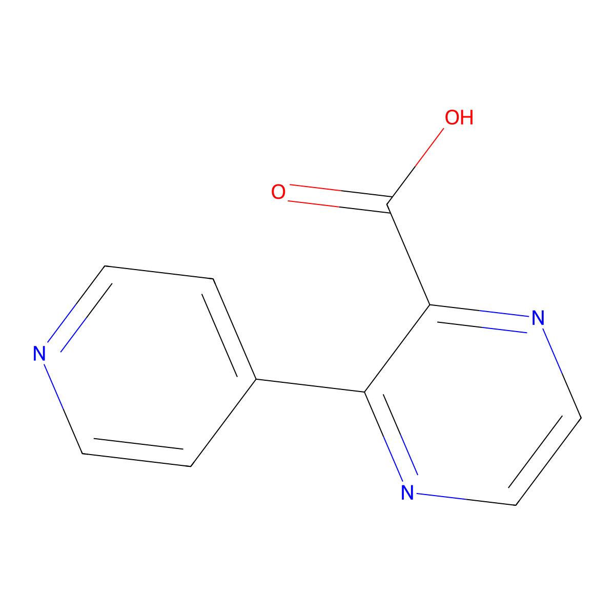 3-(Pyridin-4-yl)pyrazine-2-carboxylic acid molecular structure, CAS 1501585-47-2