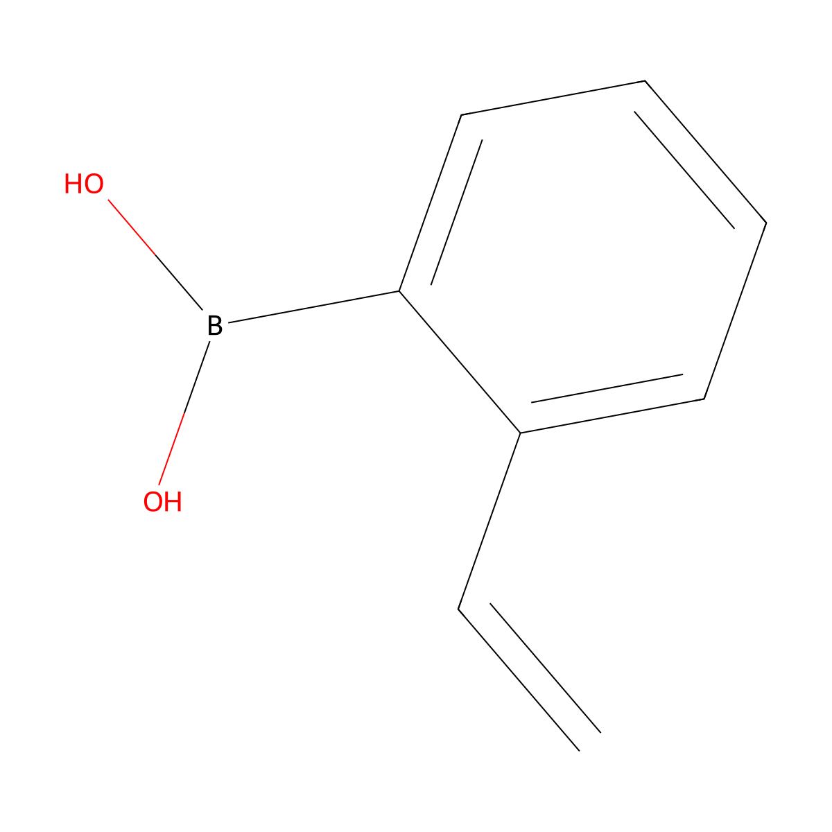 2-Vinylbenzeneboronic acid molecular structure, CAS 15016-42-9