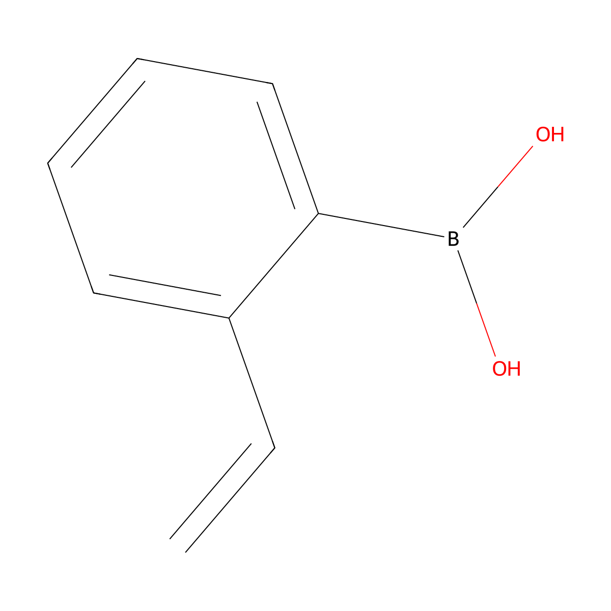 2-Vinylbenzeneboronic acid molecular structure, CAS 15016-42-9