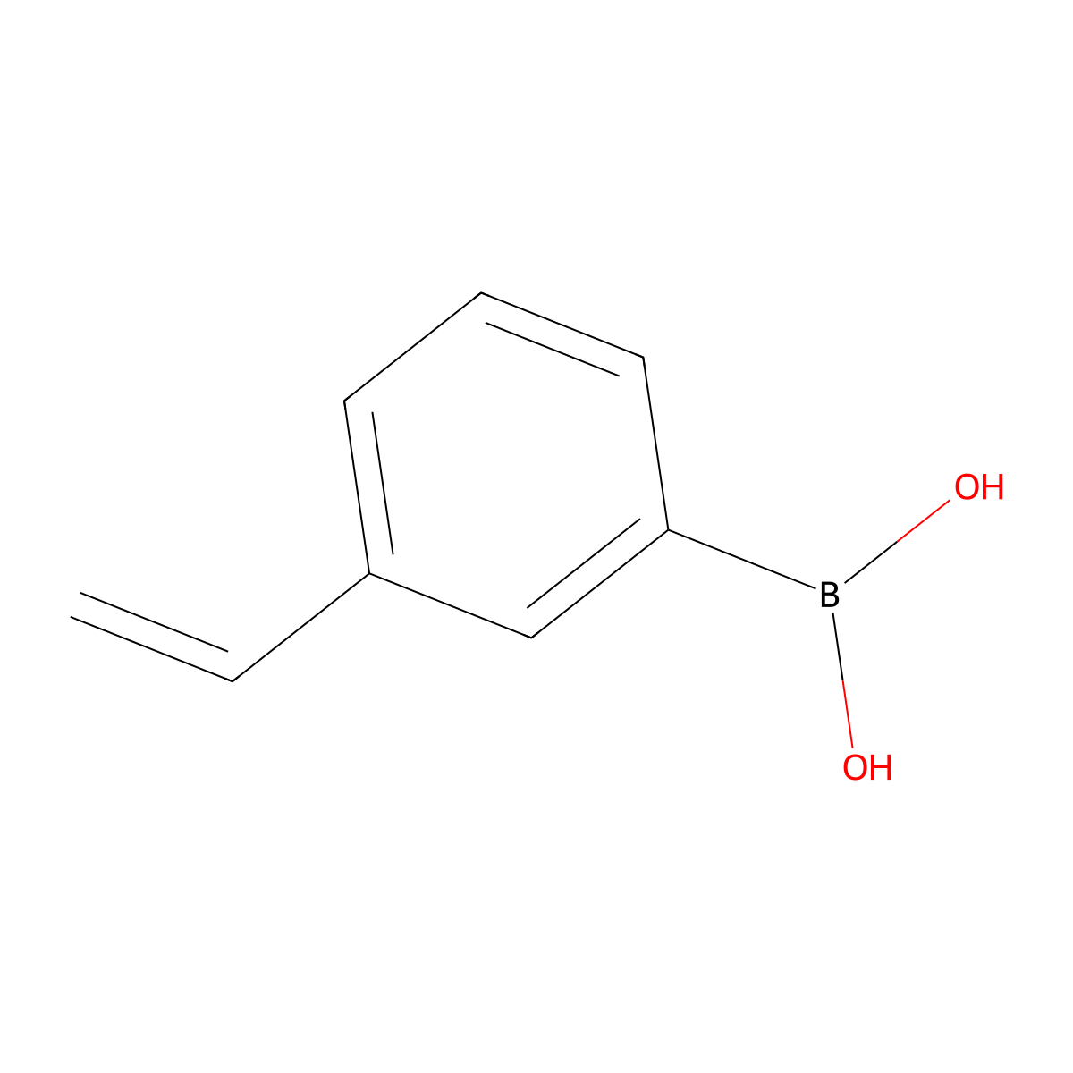 3-Vinylphenylboronic Acid (contains varying amounts of Anhydride) molecular structure, CAS 15016-43-0
