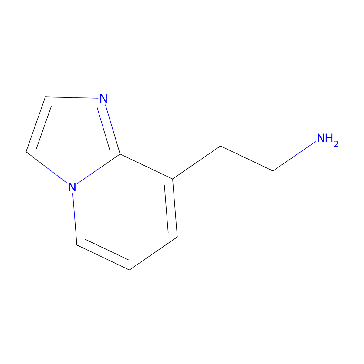 2-{Imidazo[1,2-a]pyridin-8-yl}ethan-1-amine molecular structure, CAS 1501628-74-5