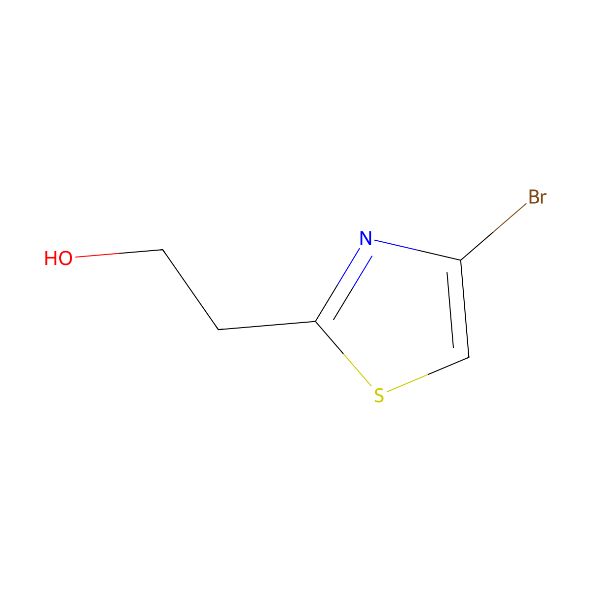 2-(4-Bromo-1,3-thiazol-2-yl)ethan-1-ol molecular structure, CAS 1501635-52-4