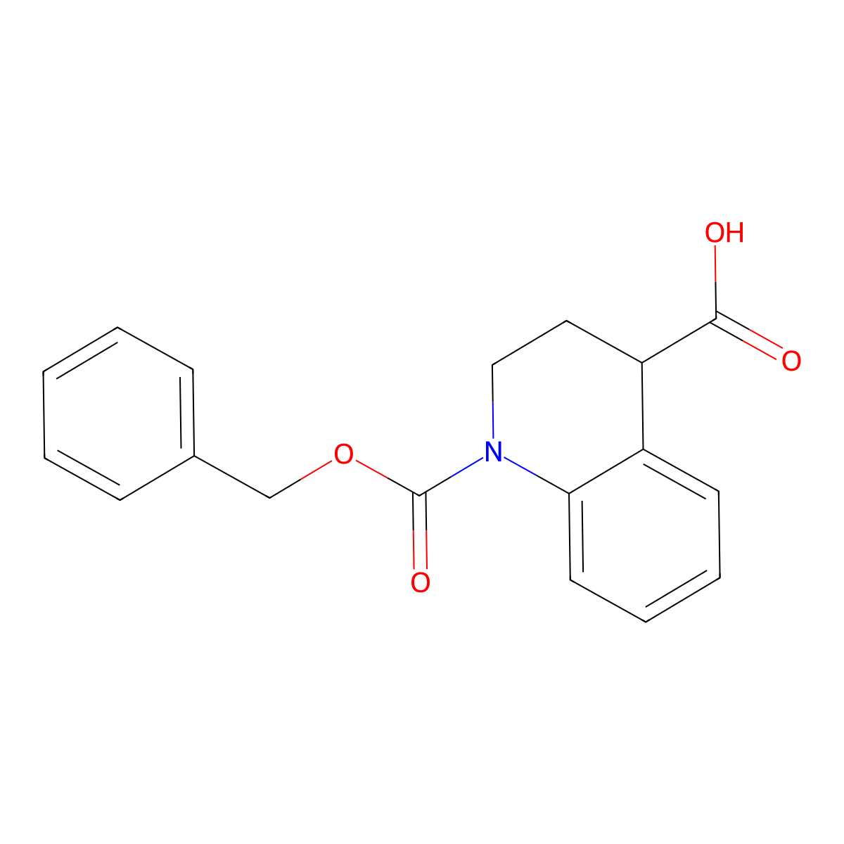 1-(Benzyloxycarbonyl)-1,2,3,4-tetrahydroquinoline-4-carboxylic acid molecular structure, CAS 1501661-75-1