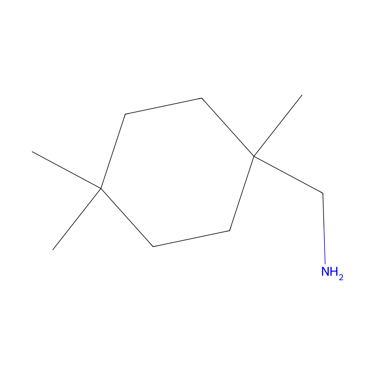 (1,4,4-Trimethylcyclohexyl)methanamine molecular structure, CAS 1501718-13-3