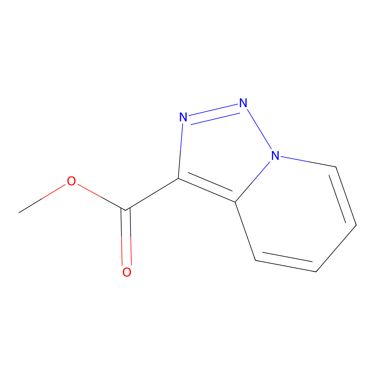 Methyl [1,2,3]triazolo[1,5-a]pyridine-3-carboxylate molecular structure, CAS 150176-08-2