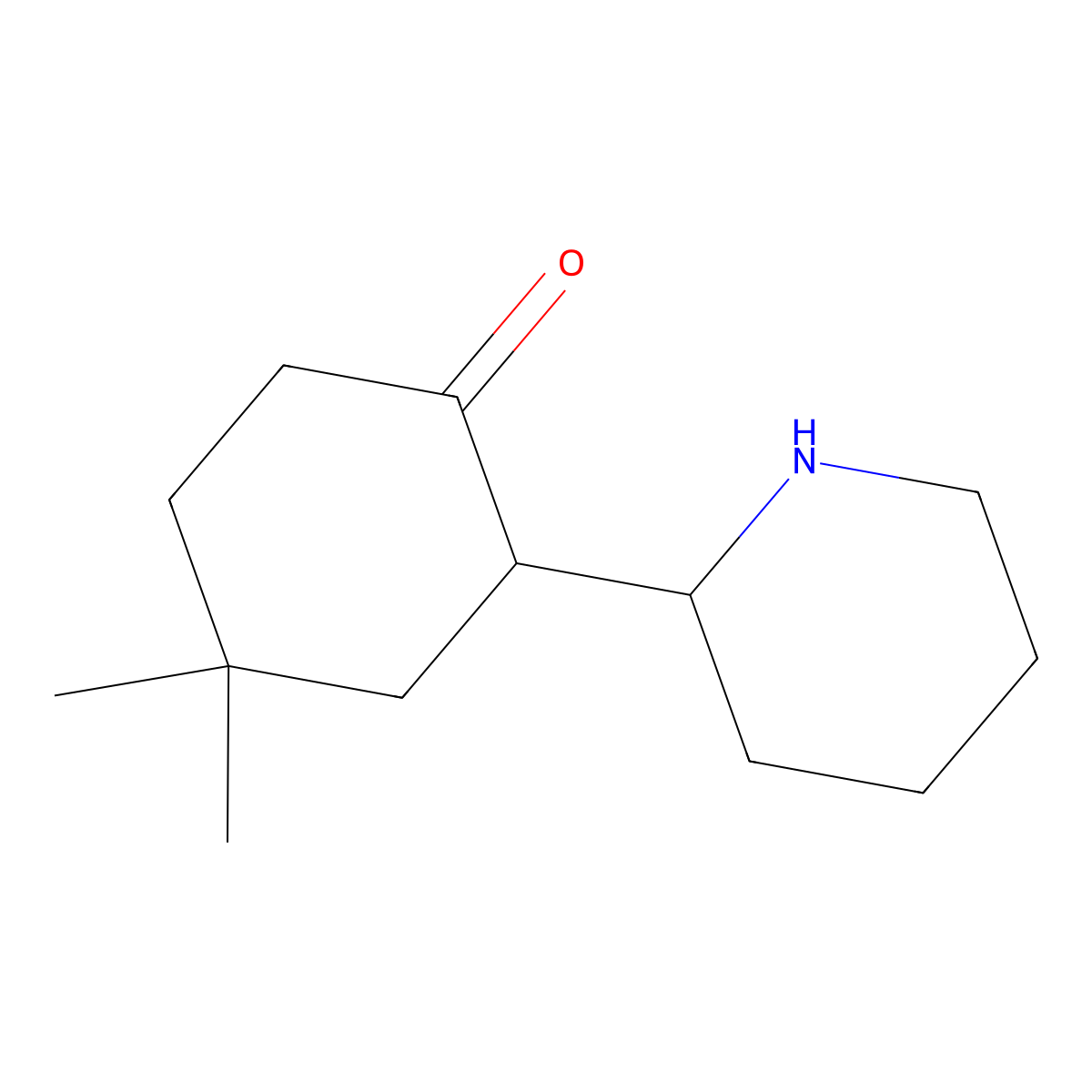 4,4-Dimethyl-2-(piperidin-2-YL)cyclohexan-1-one molecular structure, CAS 1501784-31-1