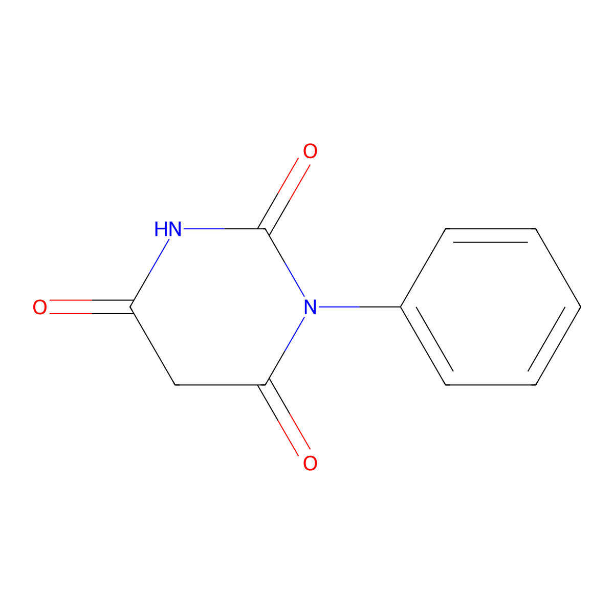 1-phenylpyrimidine-2,4,6(1H,3H,5H)-trione molecular structure, CAS 15018-50-5