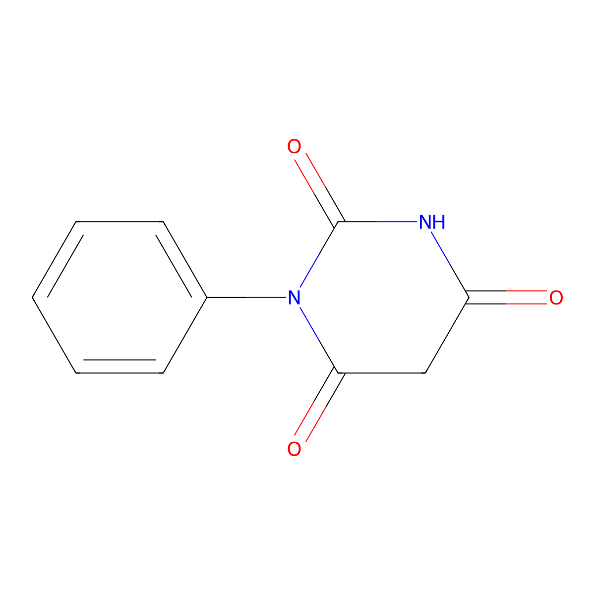 1-phenylpyrimidine-2,4,6(1H,3H,5H)-trione molecular structure, CAS 15018-50-5
