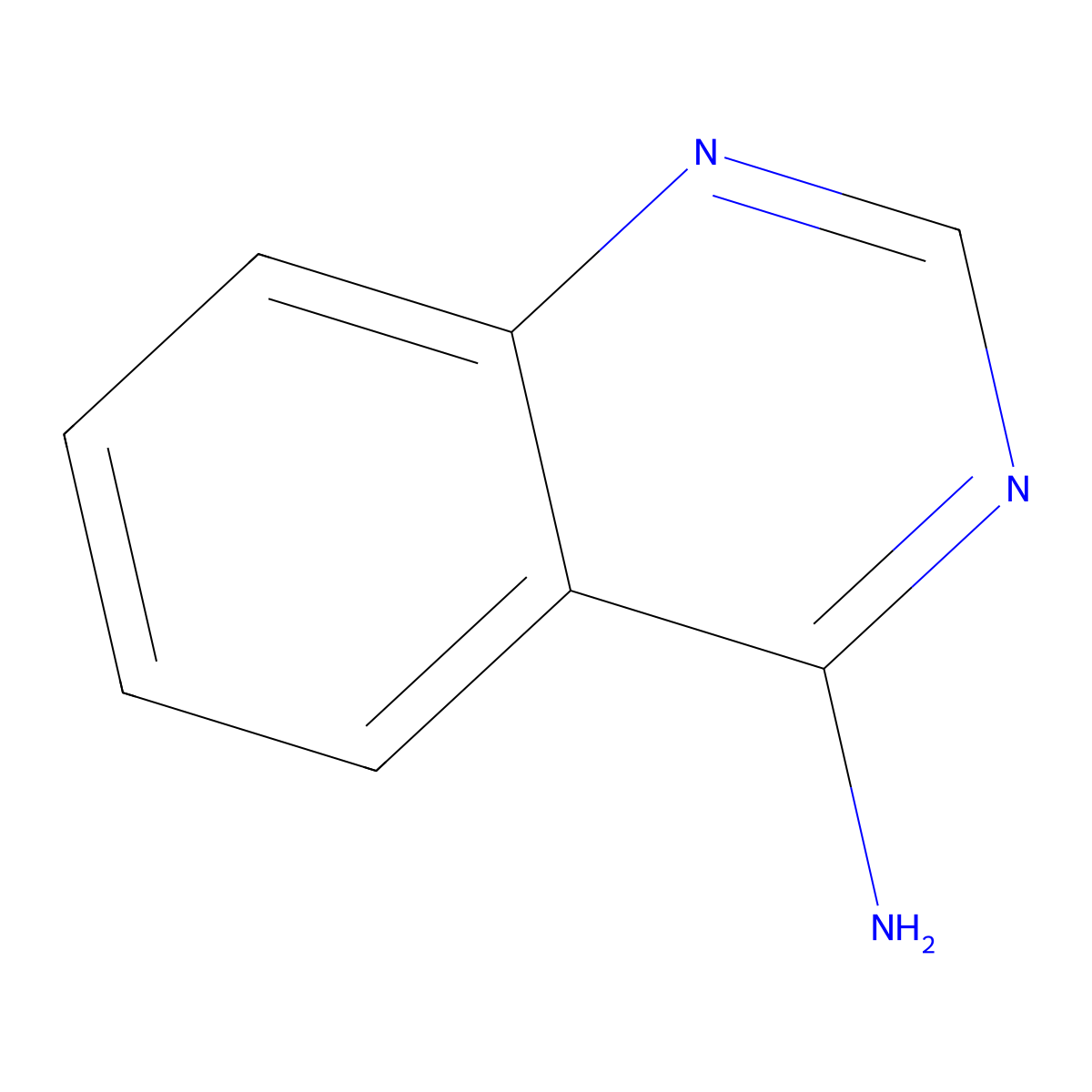 4-Aminoquinazoline molecular structure, CAS 15018-66-3