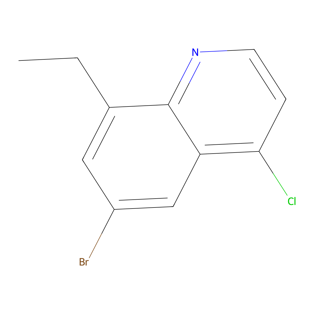 6-Bromo-4-chloro-8-ethylquinoline molecular structure, CAS 1501833-98-2