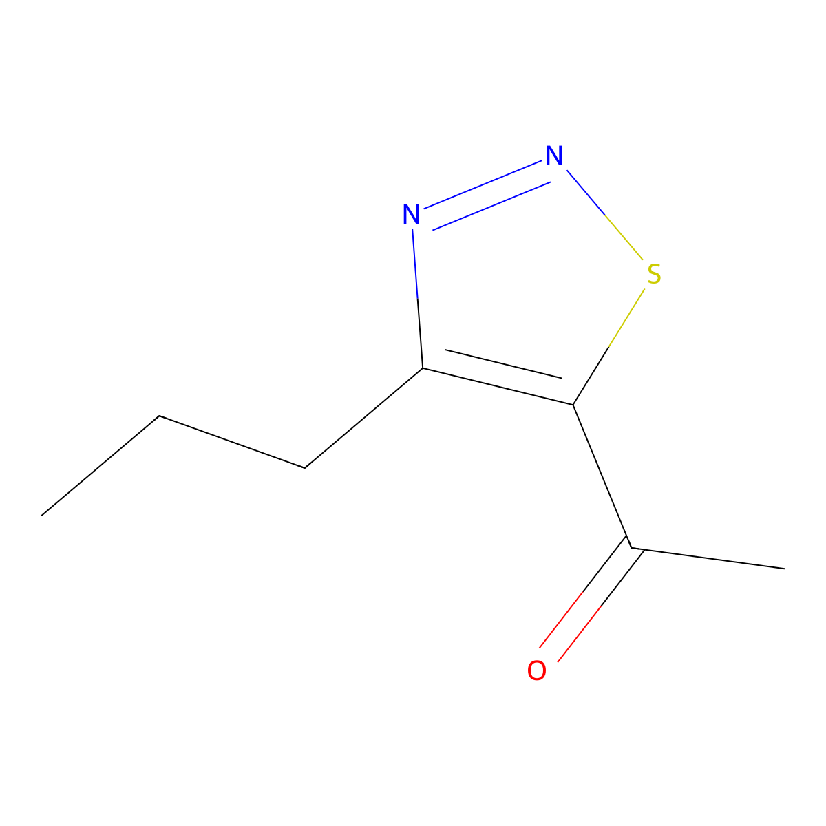 1-(4-Propyl-1,2,3-thiadiazol-5-YL)ethan-1-one molecular structure, CAS 1501859-63-7