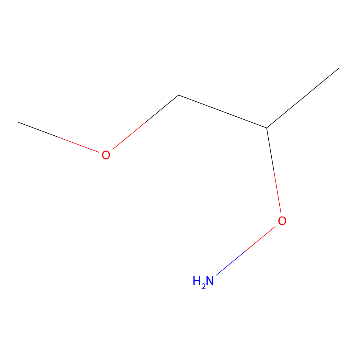 O-(1-methoxypropan-2-yl)hydroxylamine molecular structure, CAS 1501863-24-6
