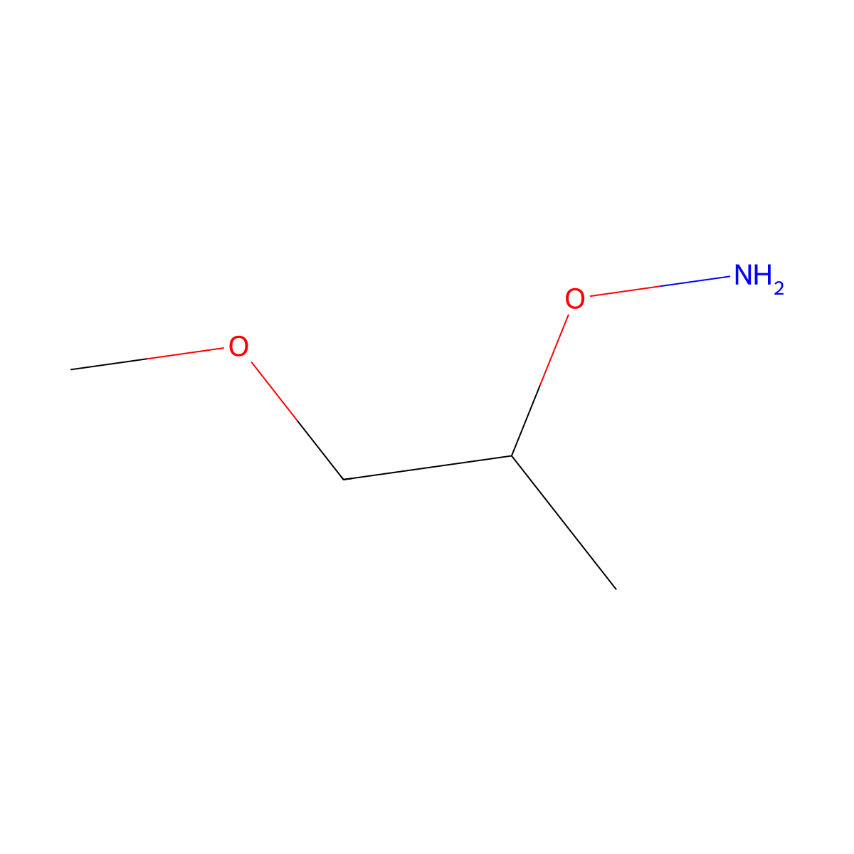 O-(1-methoxypropan-2-yl)hydroxylamine molecular structure, CAS 1501863-24-6