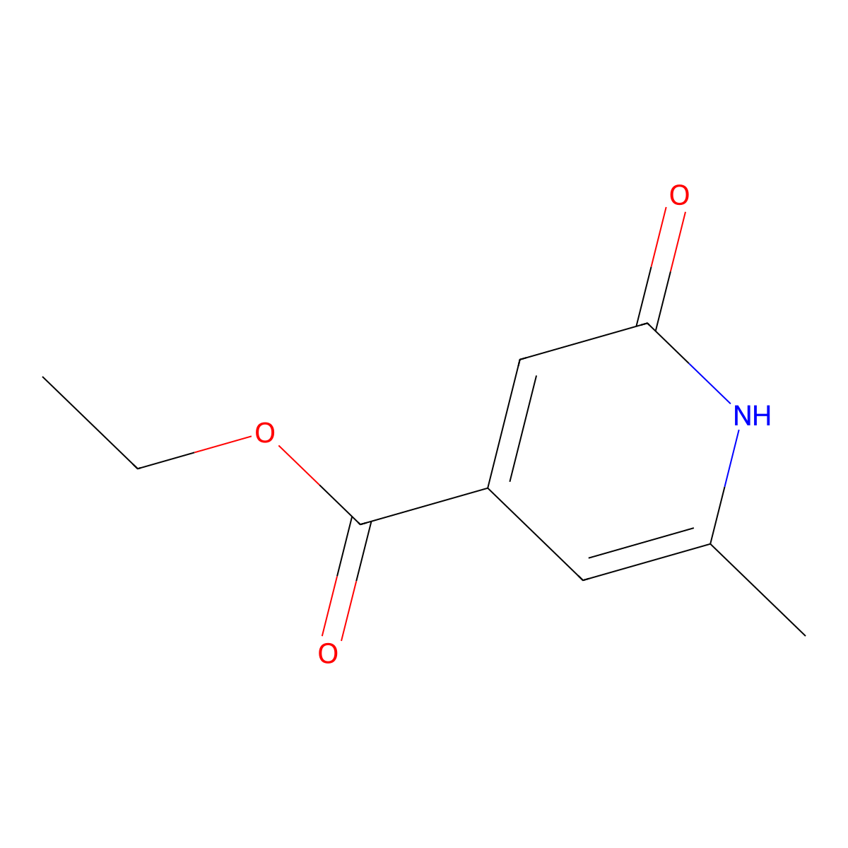 Ethyl 2-hydroxy-6-methylisonicotinate molecular structure, CAS 150190-03-7