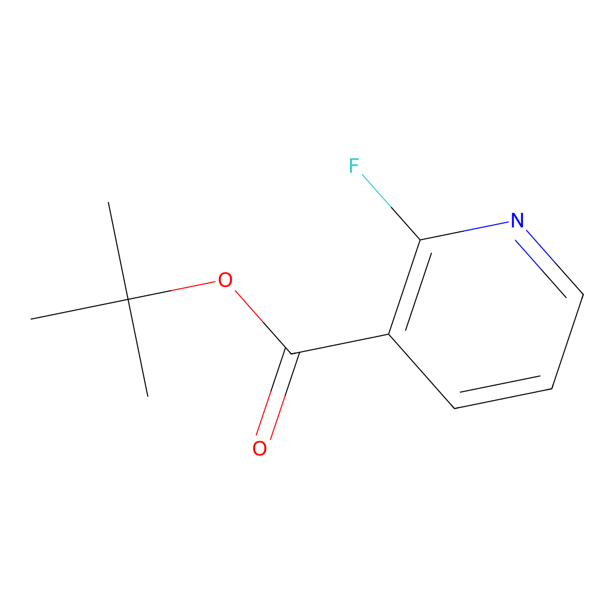 2-Fluoro-nicotinic acid tert-butyl ester molecular structure, CAS 1501904-78-4
