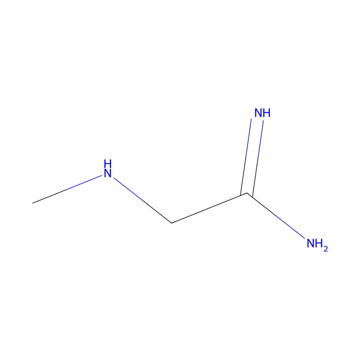 2-(Methylamino)ethanimidamide molecular structure, CAS 1501909-15-4