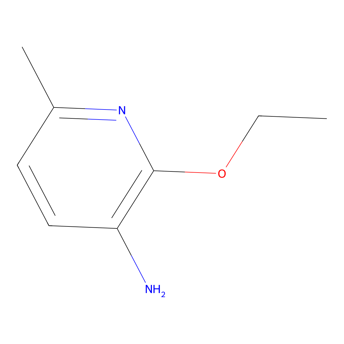 2-Ethoxy-6-methylpyridin-3-amine molecular structure, CAS 1501925-63-8