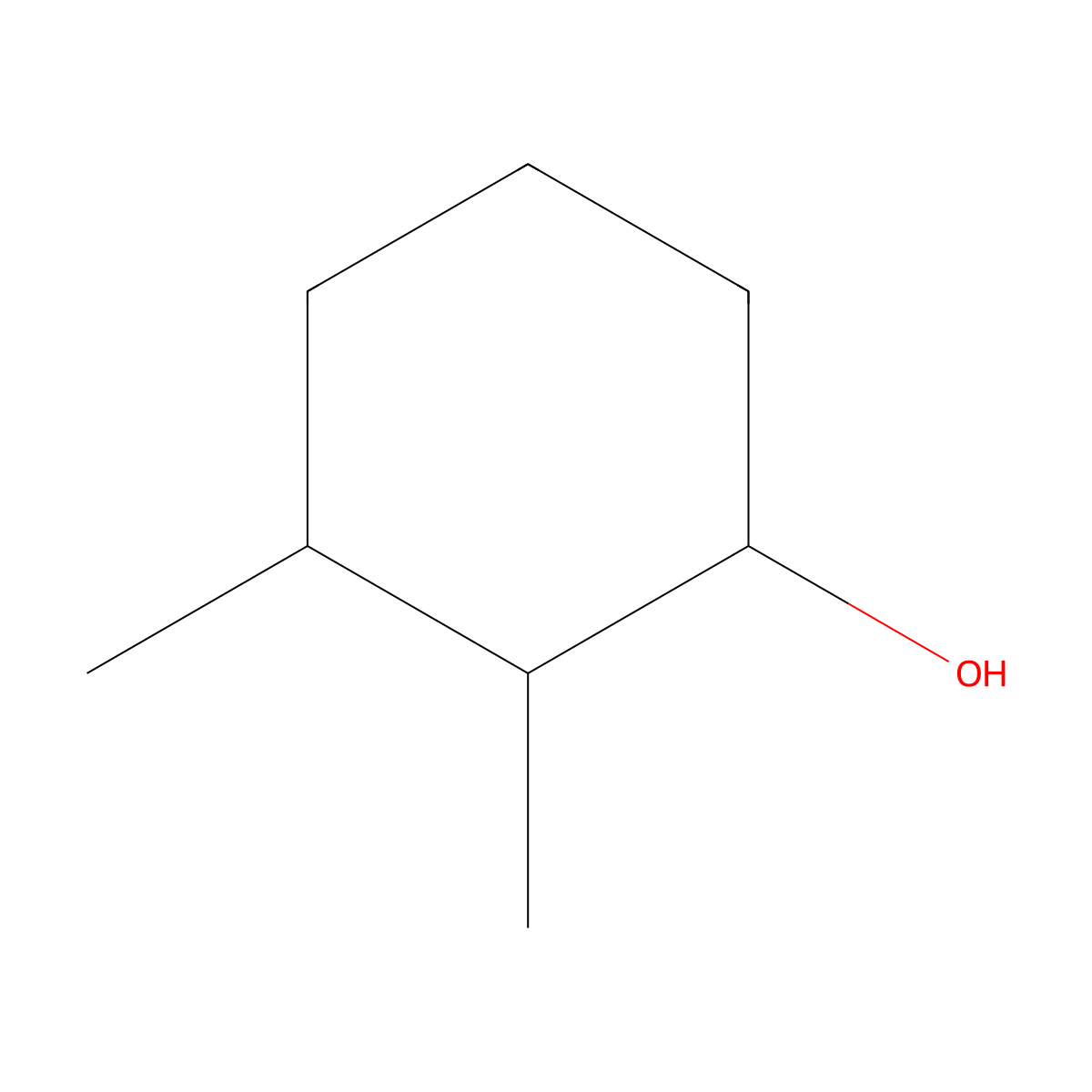 2,3-Dimethylcyclohexan-1-ol molecular structure, CAS 1502-24-5